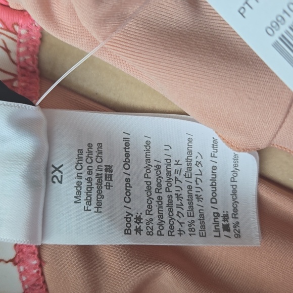 NWT*J CREW O-ring bandeau bikini top in tossed floral women's size 2X - Picture 10 of 10